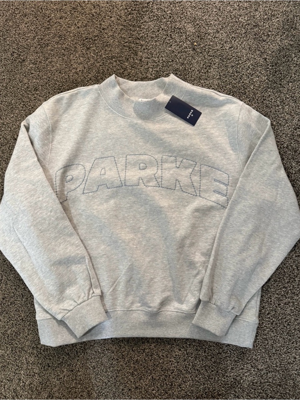 Parke x Target Mockneck Sweatshirt NWT Heather Gray L/XL